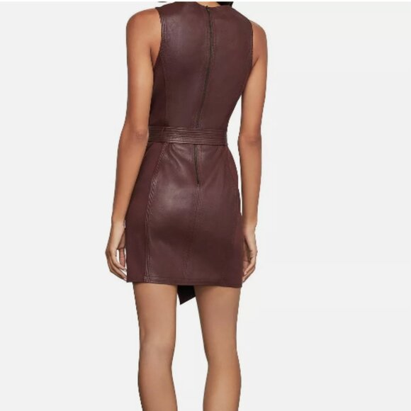 BCBG MaxAzria Layla Faux Leather Dress  size XS - Picture 2 of 3
